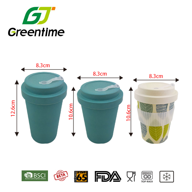 The Best Branded Personalised Eco Coffee Cup Bamboo To Go with Lid